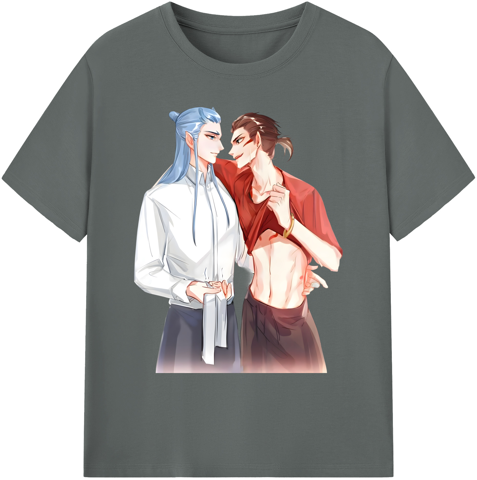 （画像用） Ne Zha 2 ナタ 魔童の大暴れ 綿100％ メンズ半袖Tシャツ｜肌触りやわらか＆通気性